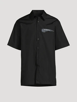Cotton Logo Short-Sleeve Shirt