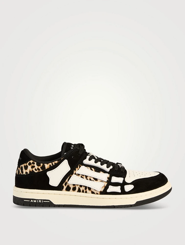 Skel Leather Sneakers Leopard Print