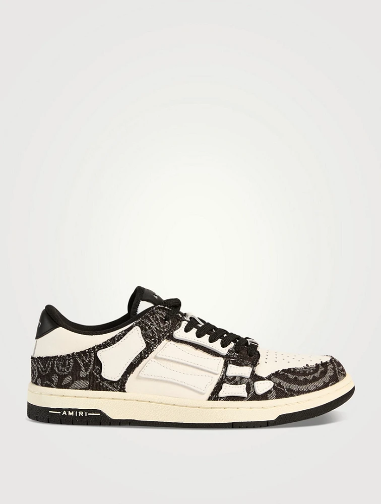 Skel Canvas Sneakers Bandana Print