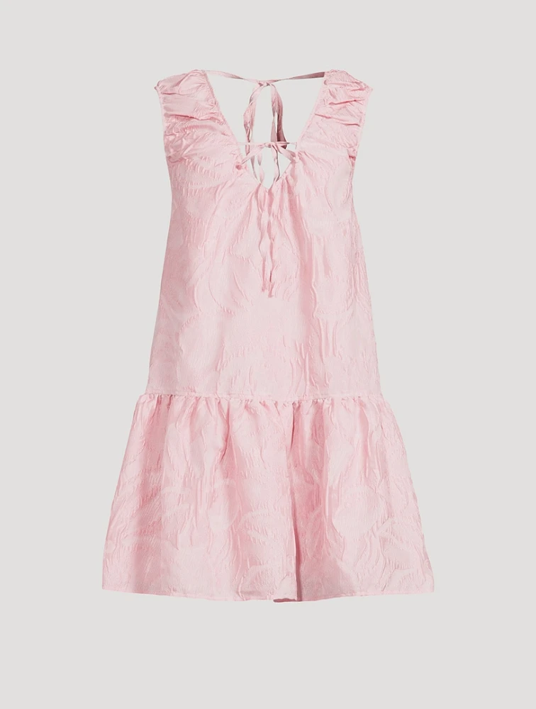 Textured Cloqué Mini Dress
