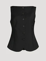 Wool And Mohair Vest