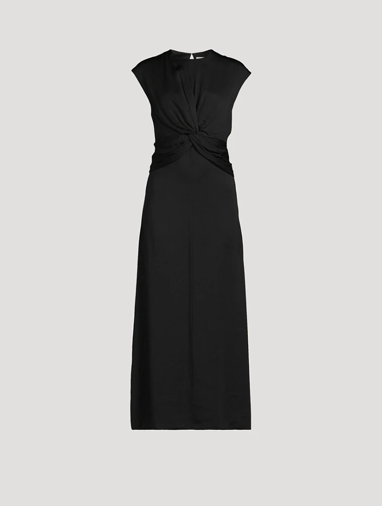 Twist-Front Maxi Dress