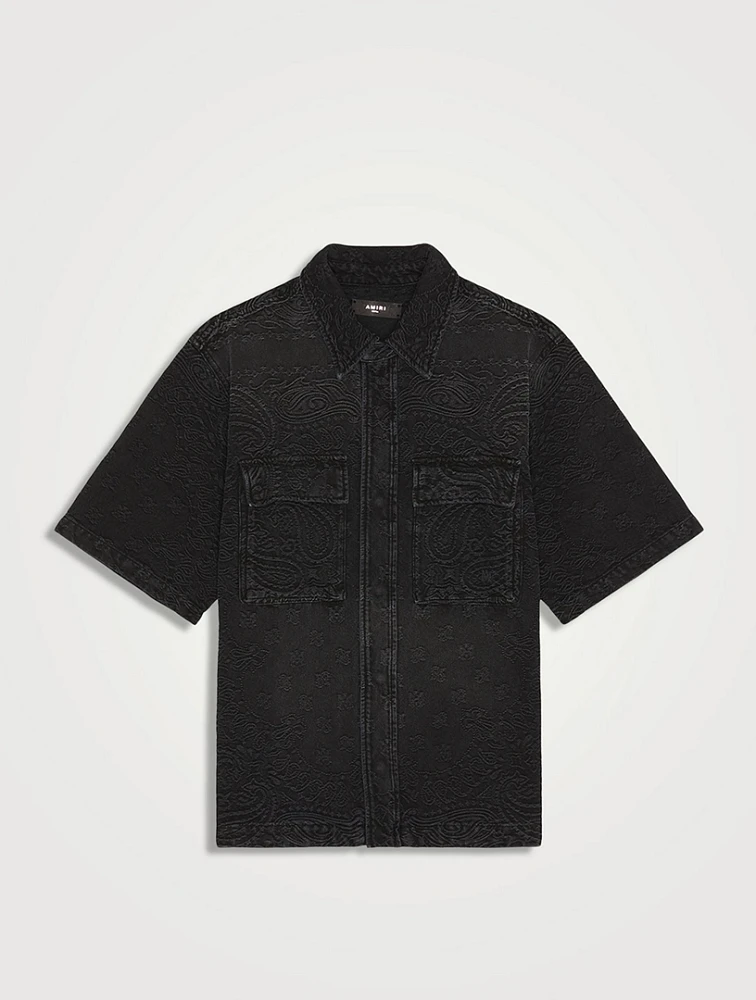 Bandana Jacquard Camp Shirt