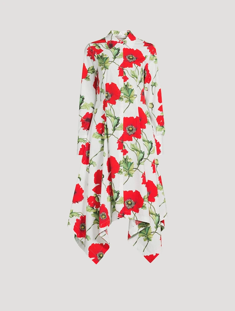 Poplin Shirt Dress Poppy Print