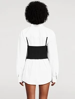 Layered Cami And Poplin Shirt
