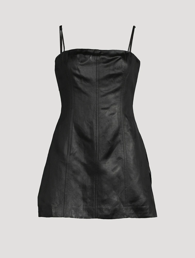 Linen Chintz Mini Dress