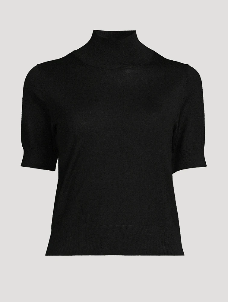 Sirani Wool Short-Sleeve Sweater