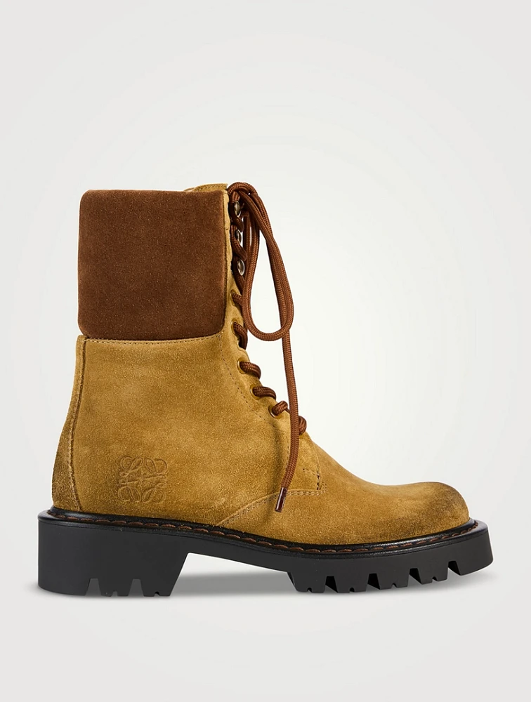 Sierra Suede Combat Boots