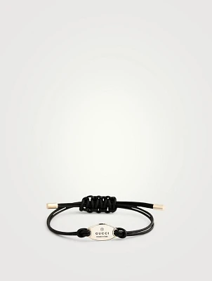Trademark Cord Leather Bracelet With Tag