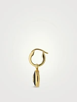 Gucci Interlocking 18K Gold Diamond Hoop Earrings With Onyx