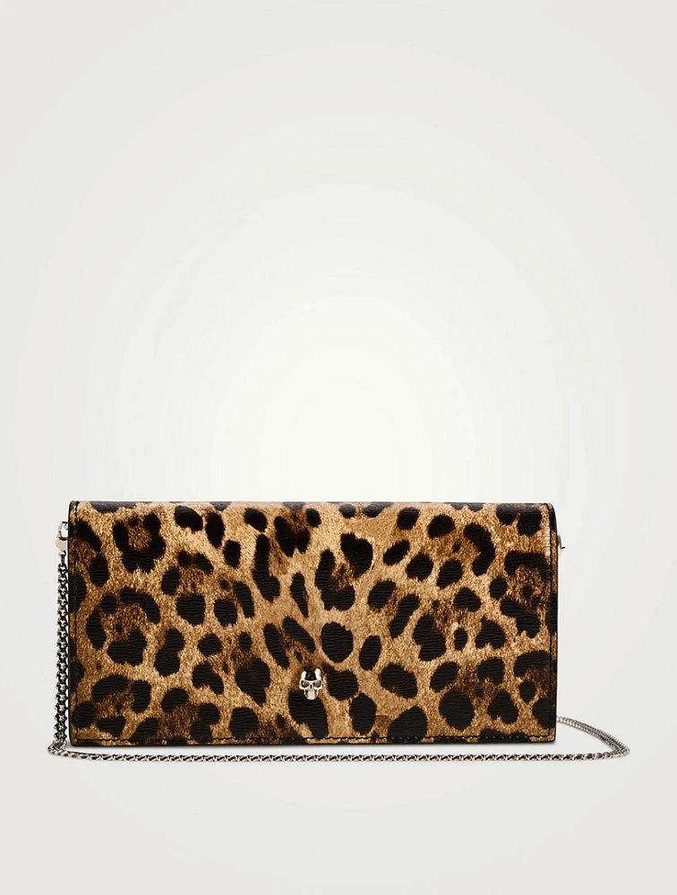 Skull Wallet-On-Chain In Leopard Print