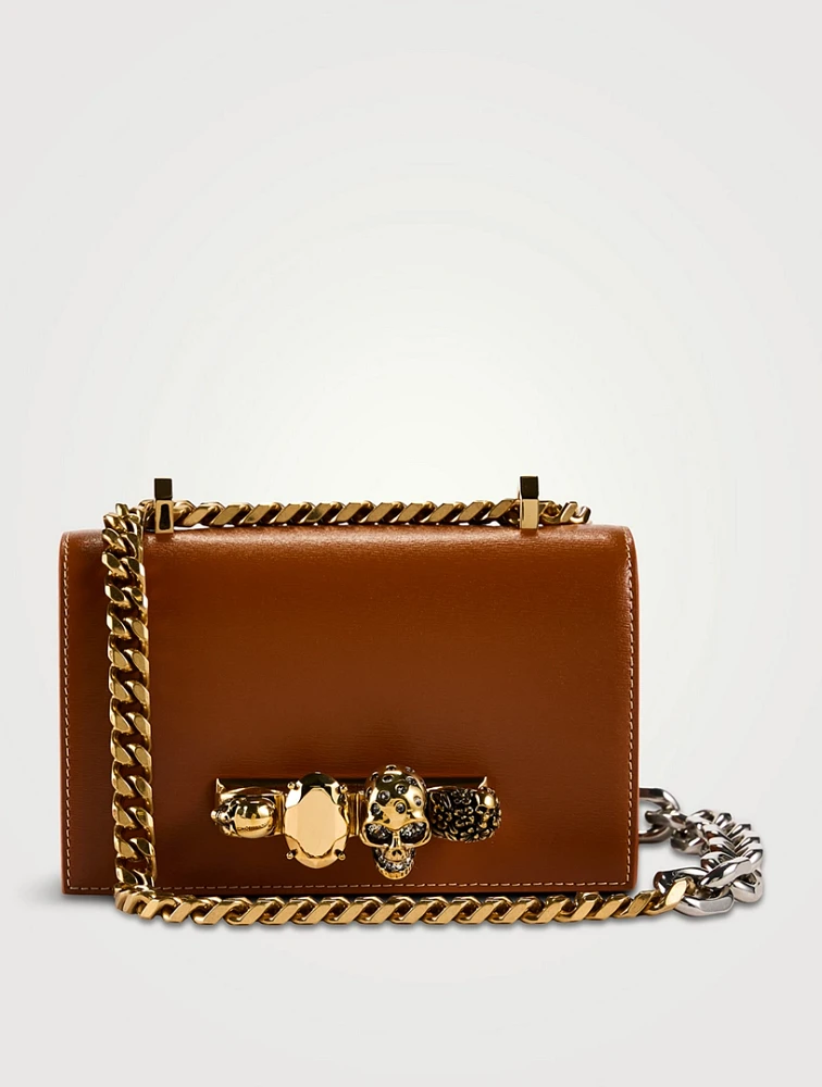 Mini Jewelled Leather Satchel