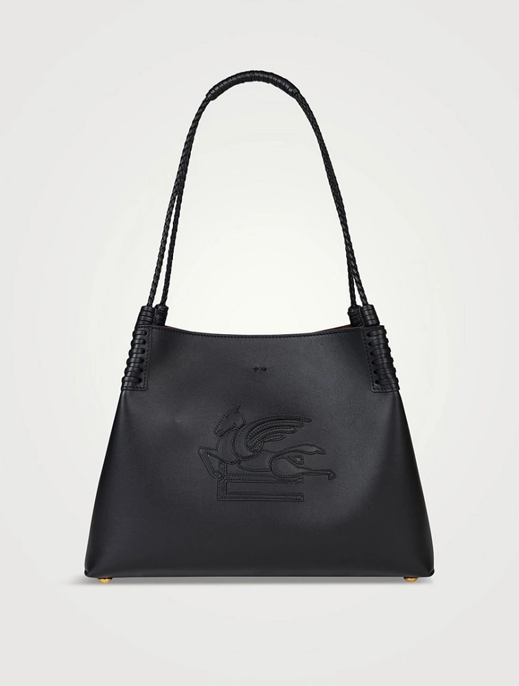 Small Libra Leather Tote Bag