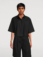 Cropped Organic Poplin Shirt