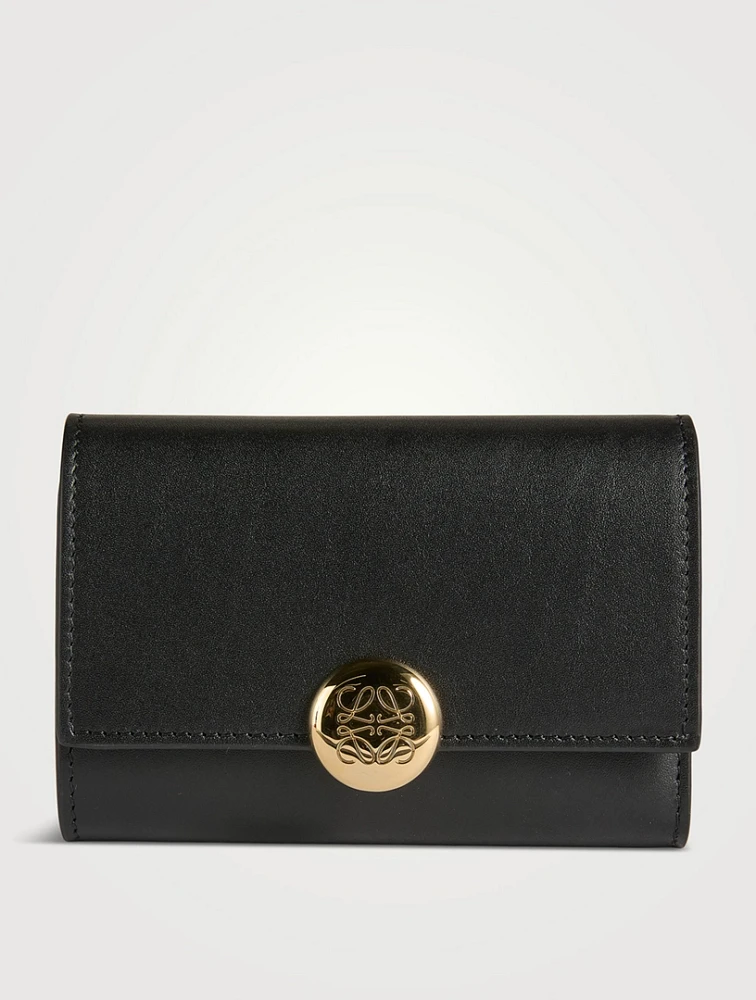 Small Pebble Leather Wallet