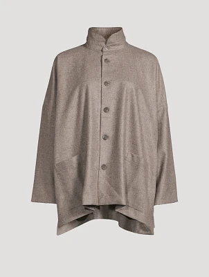 Windowpane Bouclé Jacket