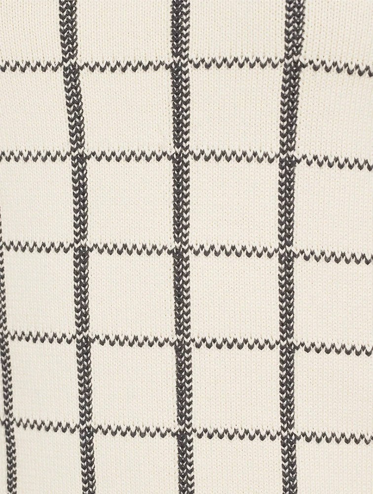 Krissa Jacquard Short-Sleeve Sweater