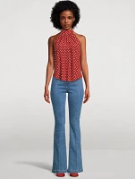 Kovi Halter Top Polka Dot Print
