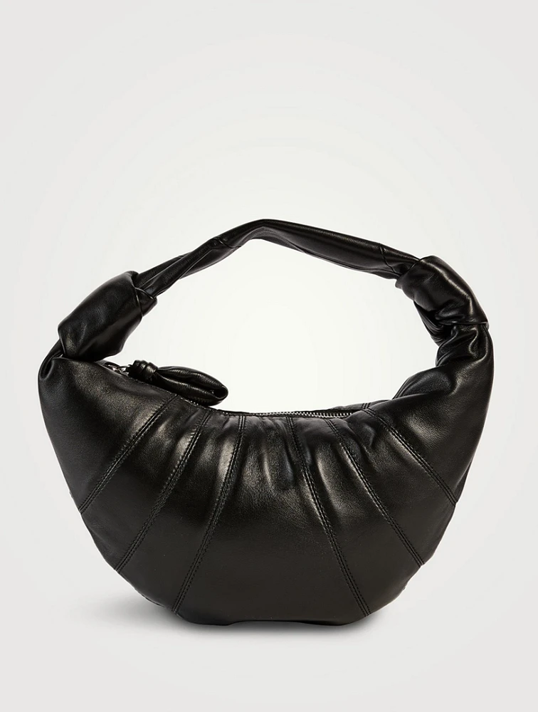 Mini Fortune Croissant Leather Shoulder Bag
