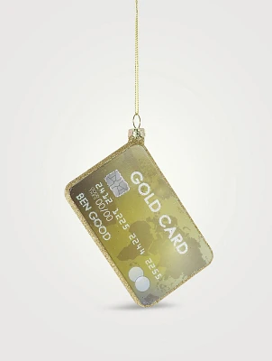 Gold Card Ornament