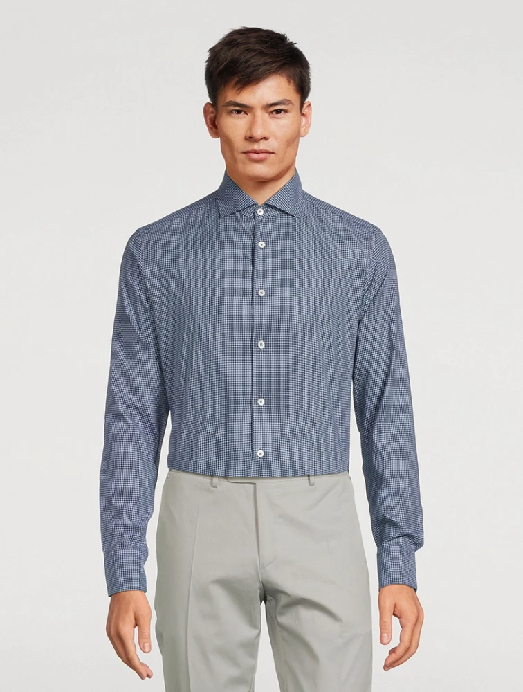 Check Cotton Dress Shirt