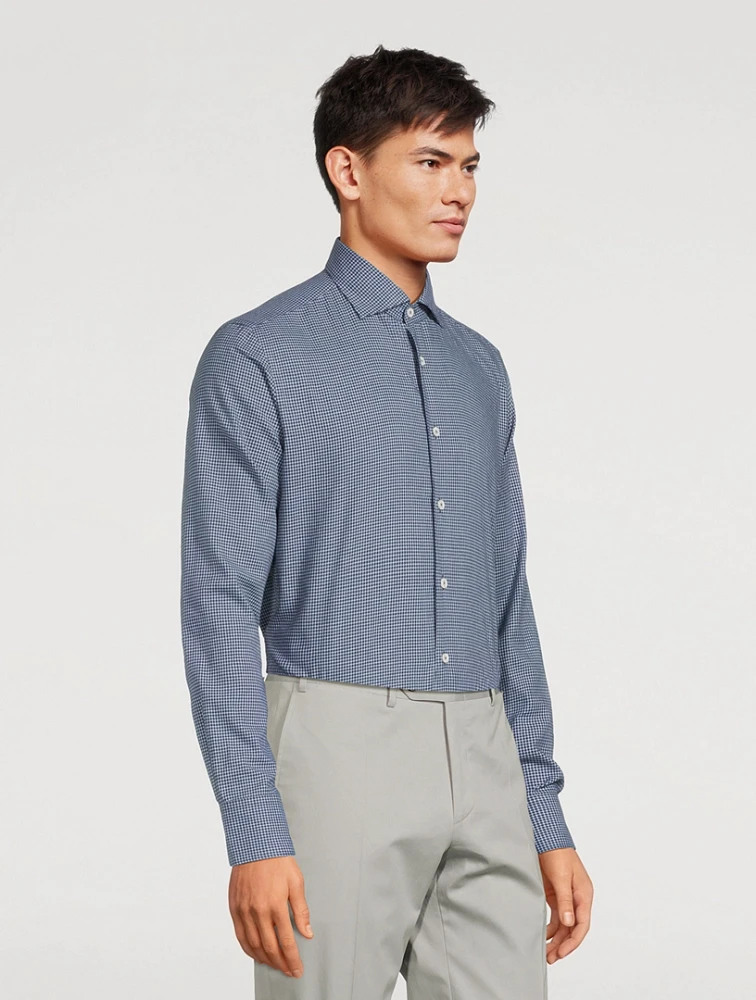 Check Cotton Dress Shirt