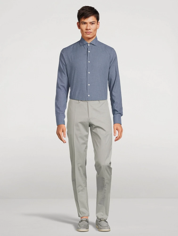 Check Cotton Dress Shirt