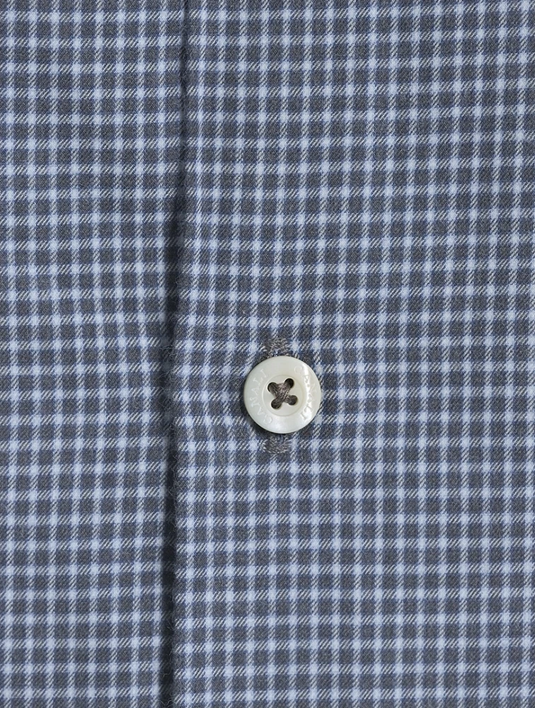 Check Cotton Dress Shirt