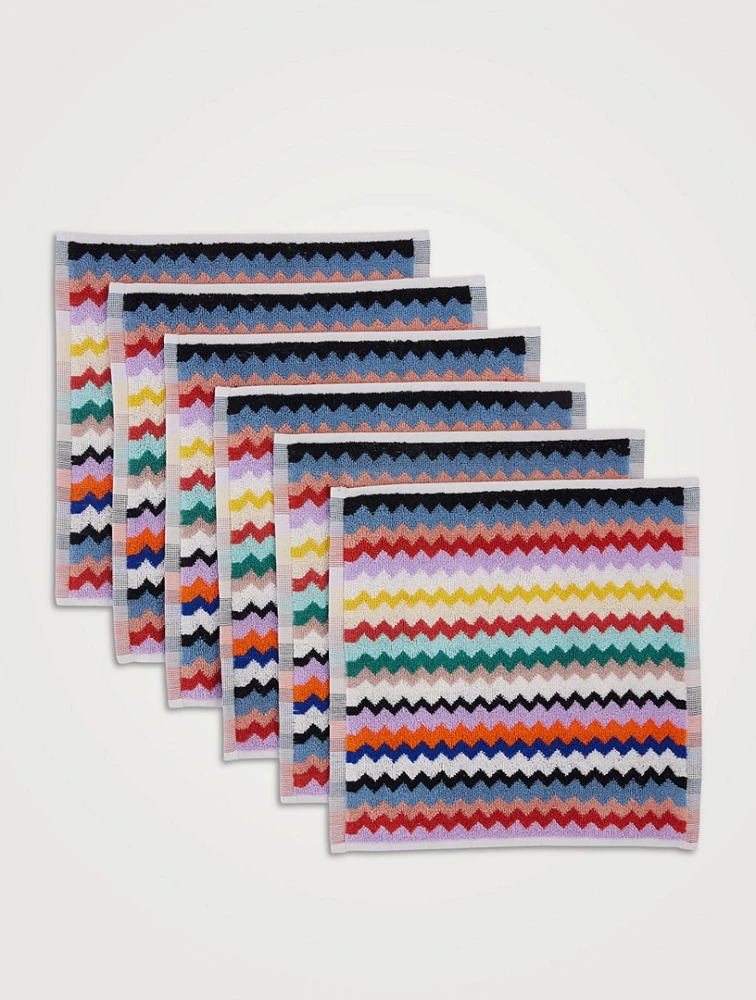 Six-Piece Riverbero Face Towel Set