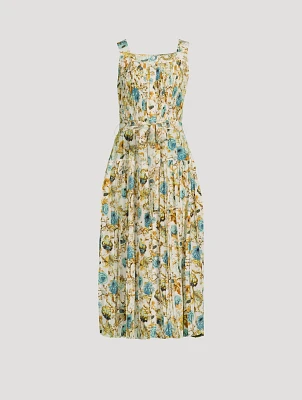 Annabeth Silk Shirt Dress Floral Print