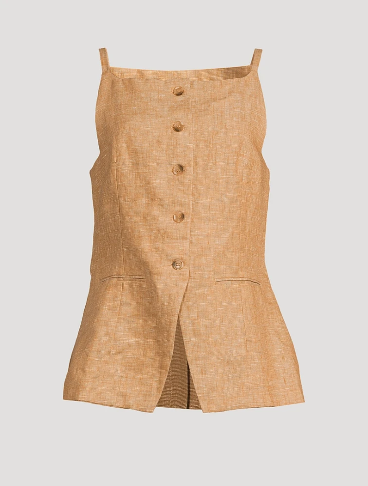 Nancy Linen Gilet