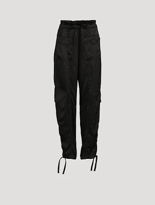 Washed Satin Trousers