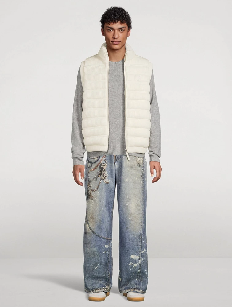 Alan Wool And Cashmere Down Vest