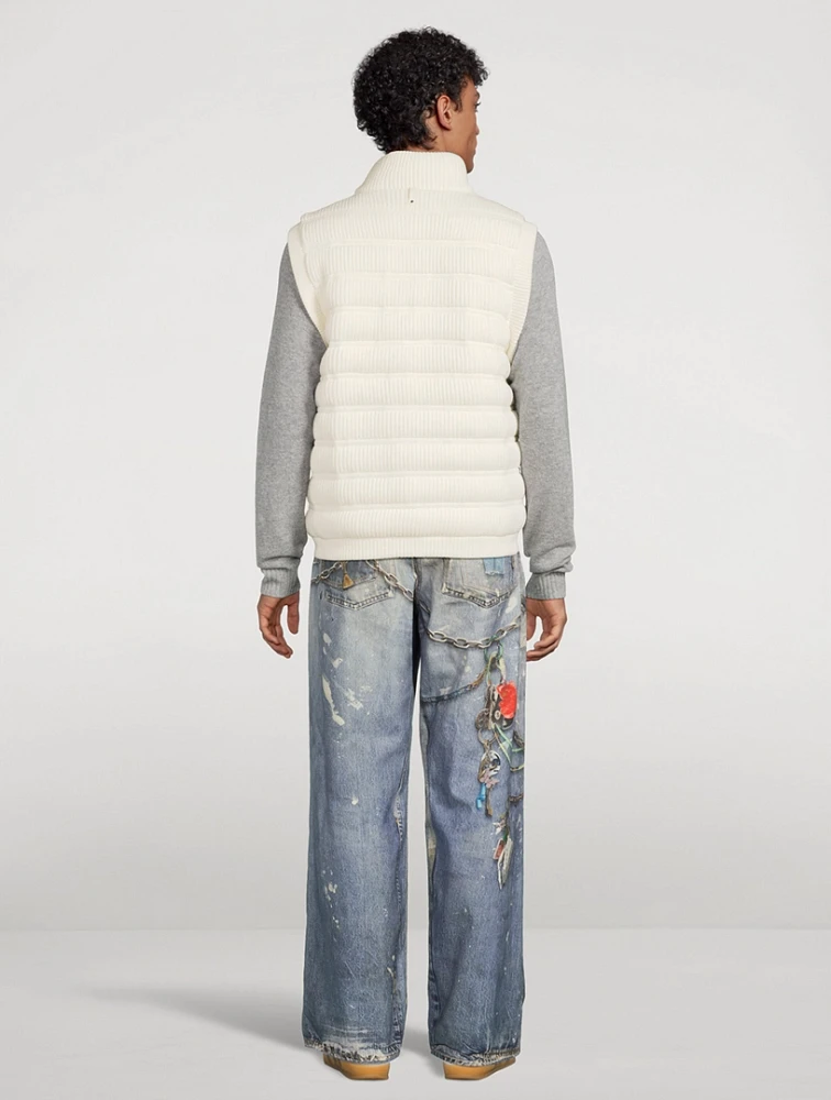 Alan Wool And Cashmere Down Vest