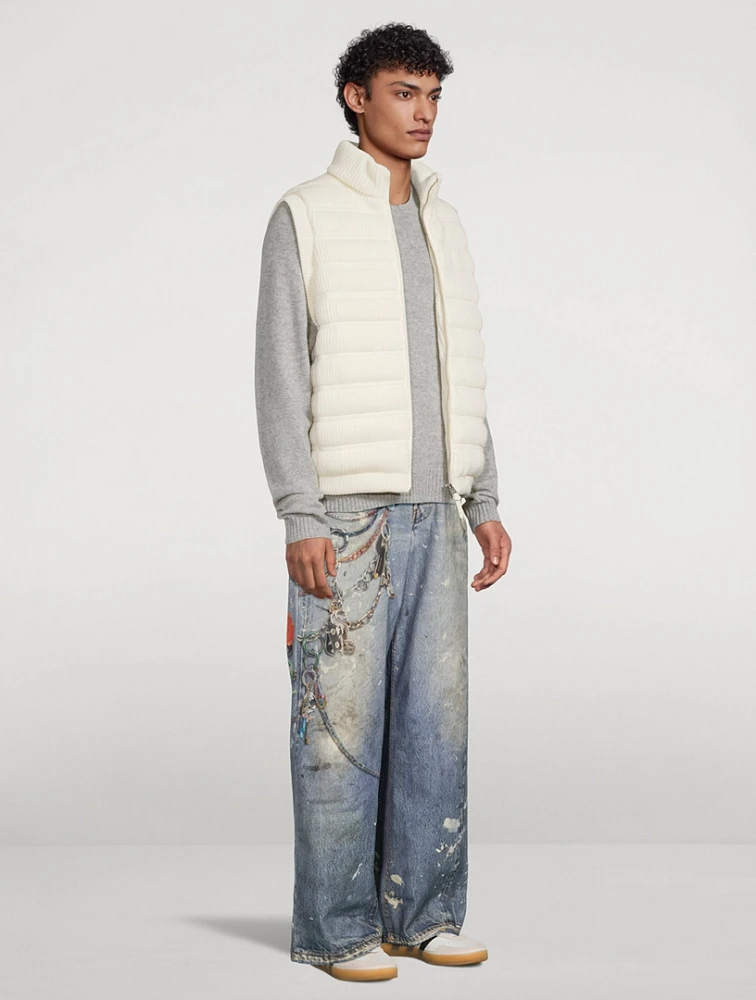 Alan Wool And Cashmere Down Vest
