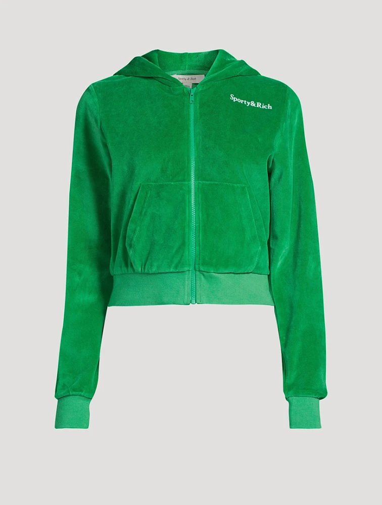 Health Ivy Velour Hoodie