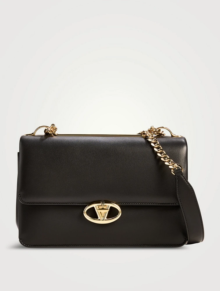 VLogo Locker Leather Shoulder Bag