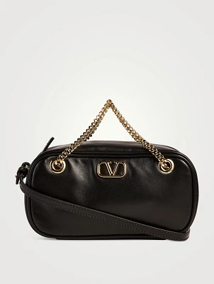 Mini VLogo Leather Crossbody Bag