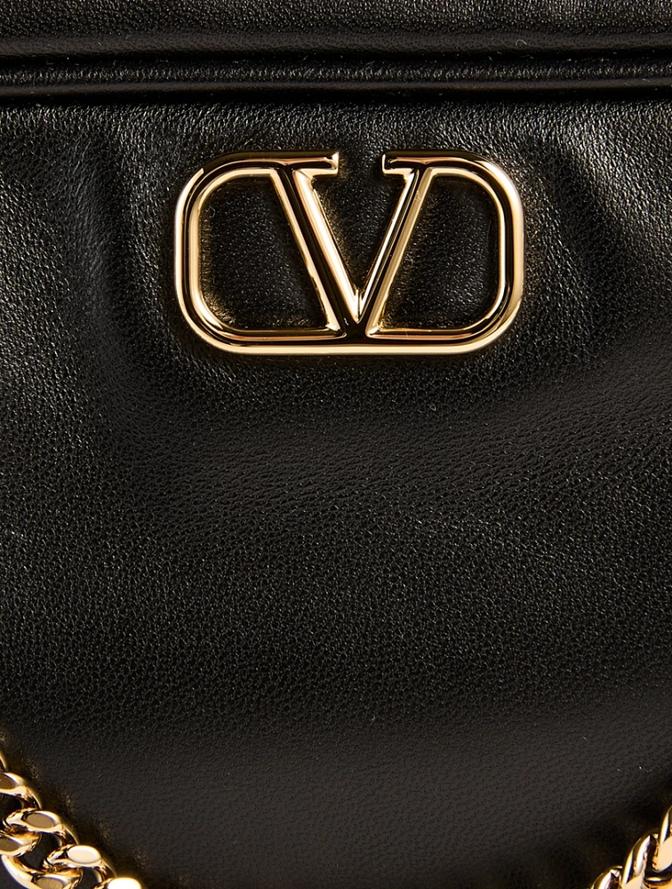Mini VLogo Leather Crossbody Bag