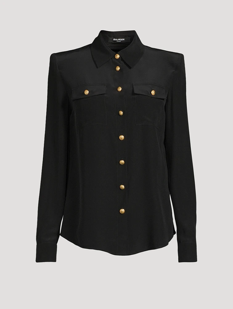 Silk Crepe De Chine Shirt