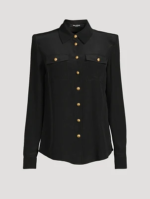 Silk Crepe De Chine Shirt