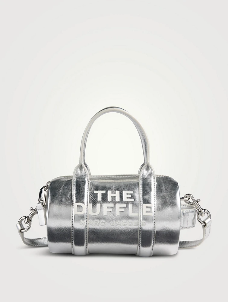 The Mini Metallic Leather Duffle Bag