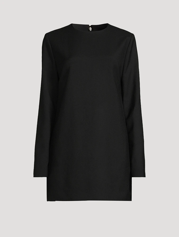 Wool Gabardine Mini Dress