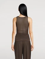 Sheer Jersey Tank Top