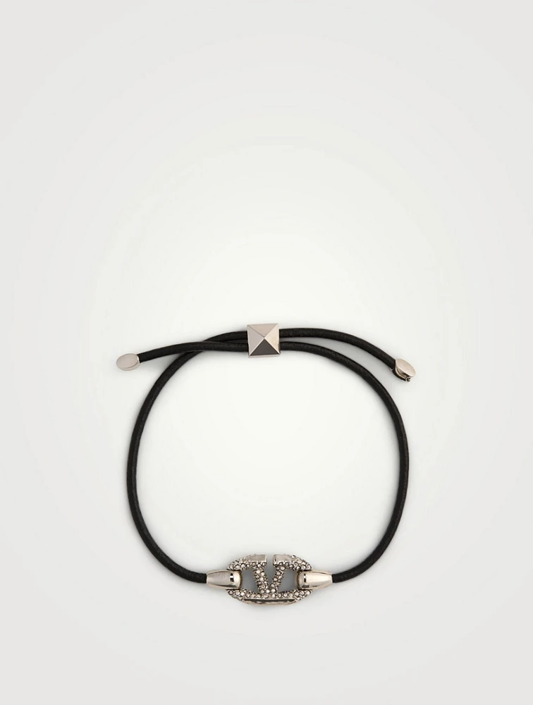 Crystal VLogo Rockstud Bracelet