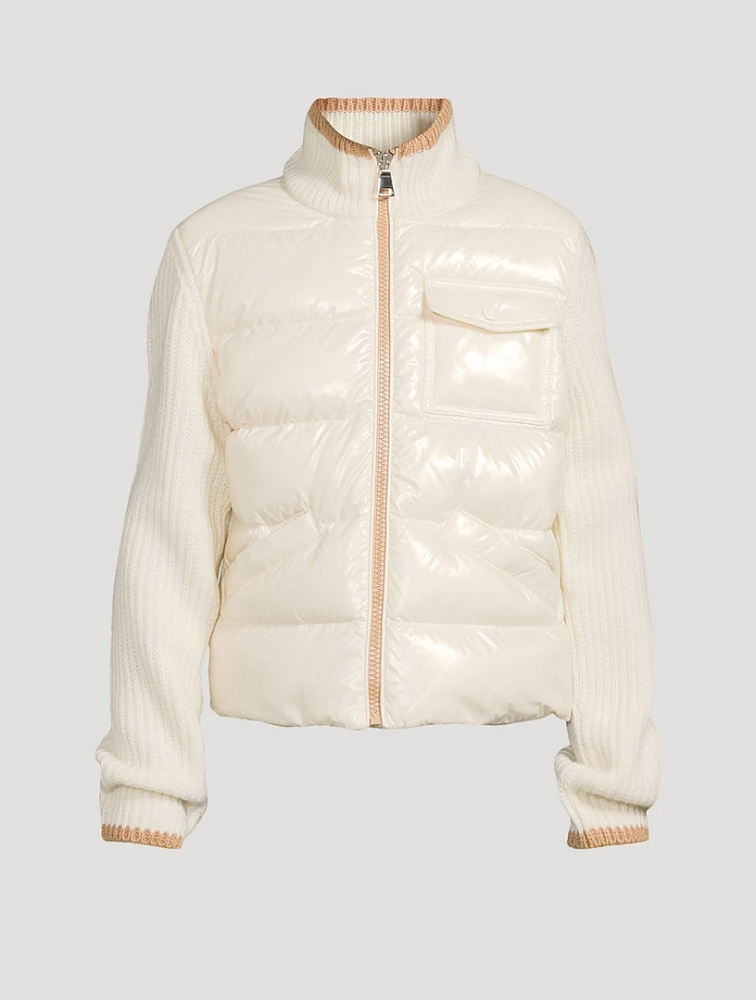 Down Puffer Cardigan