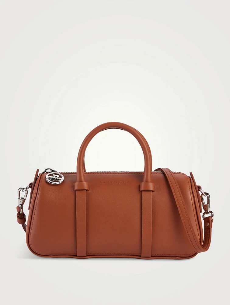 Small Daylong Leather Barrel Bag