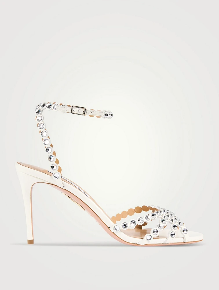Tequila Embellished Leather Sandals