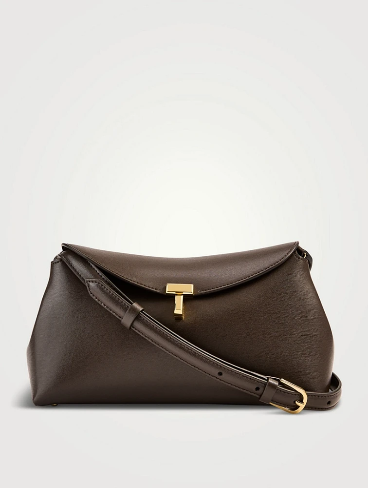 T-Lock Leather Clutch