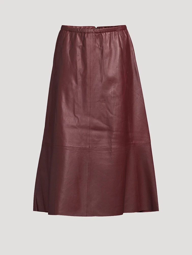Leather Midi Skirt